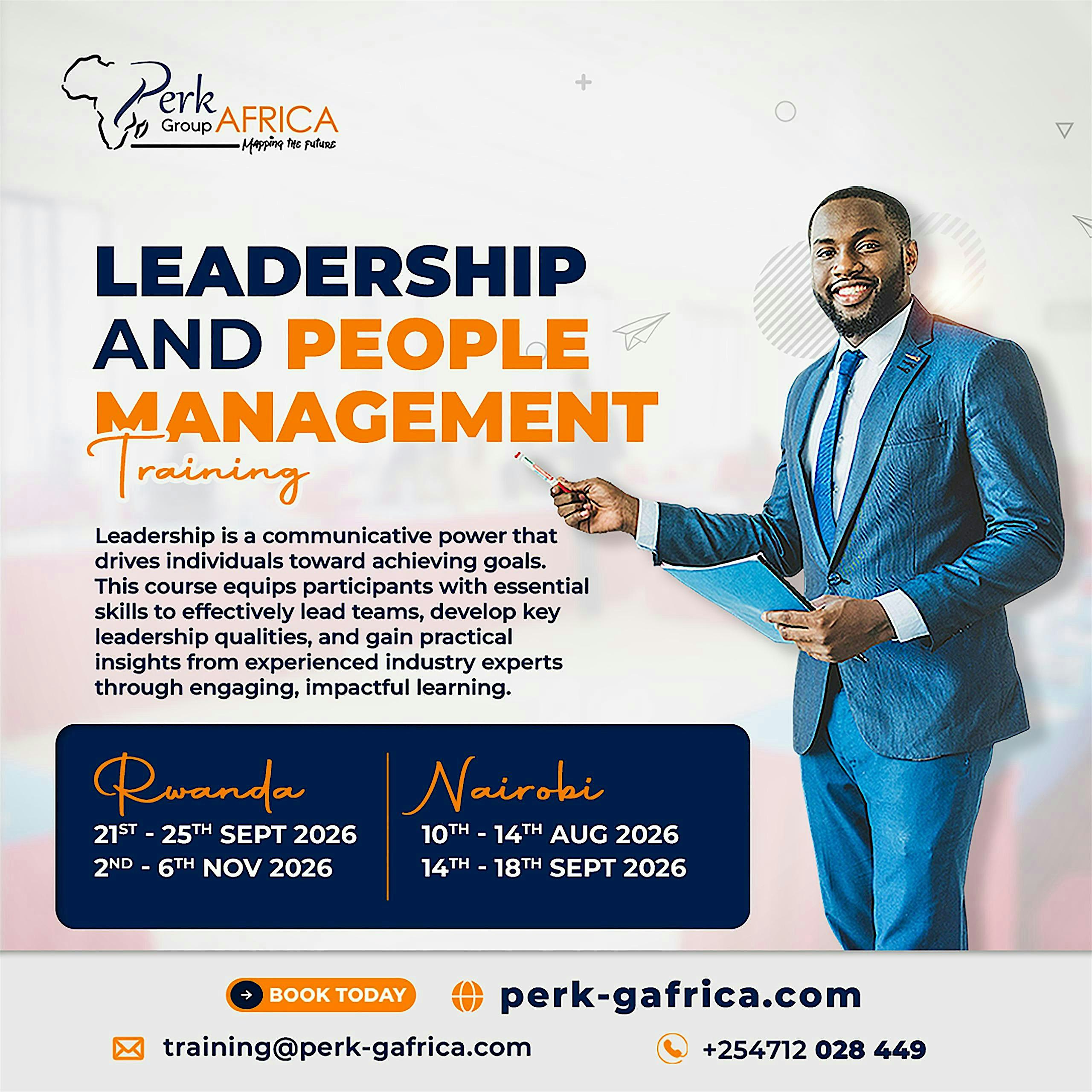 Leadership & People Management Training in Kigali Rwanda: 9th - 13th Nov