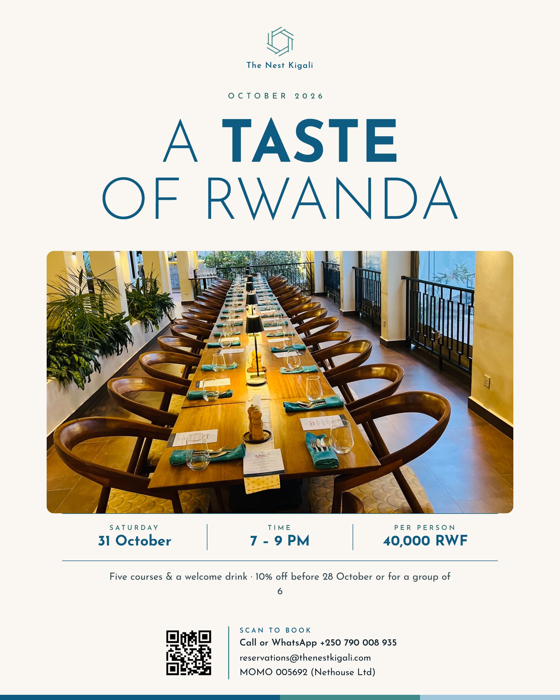 A Taste of Rwanda.  October 2026