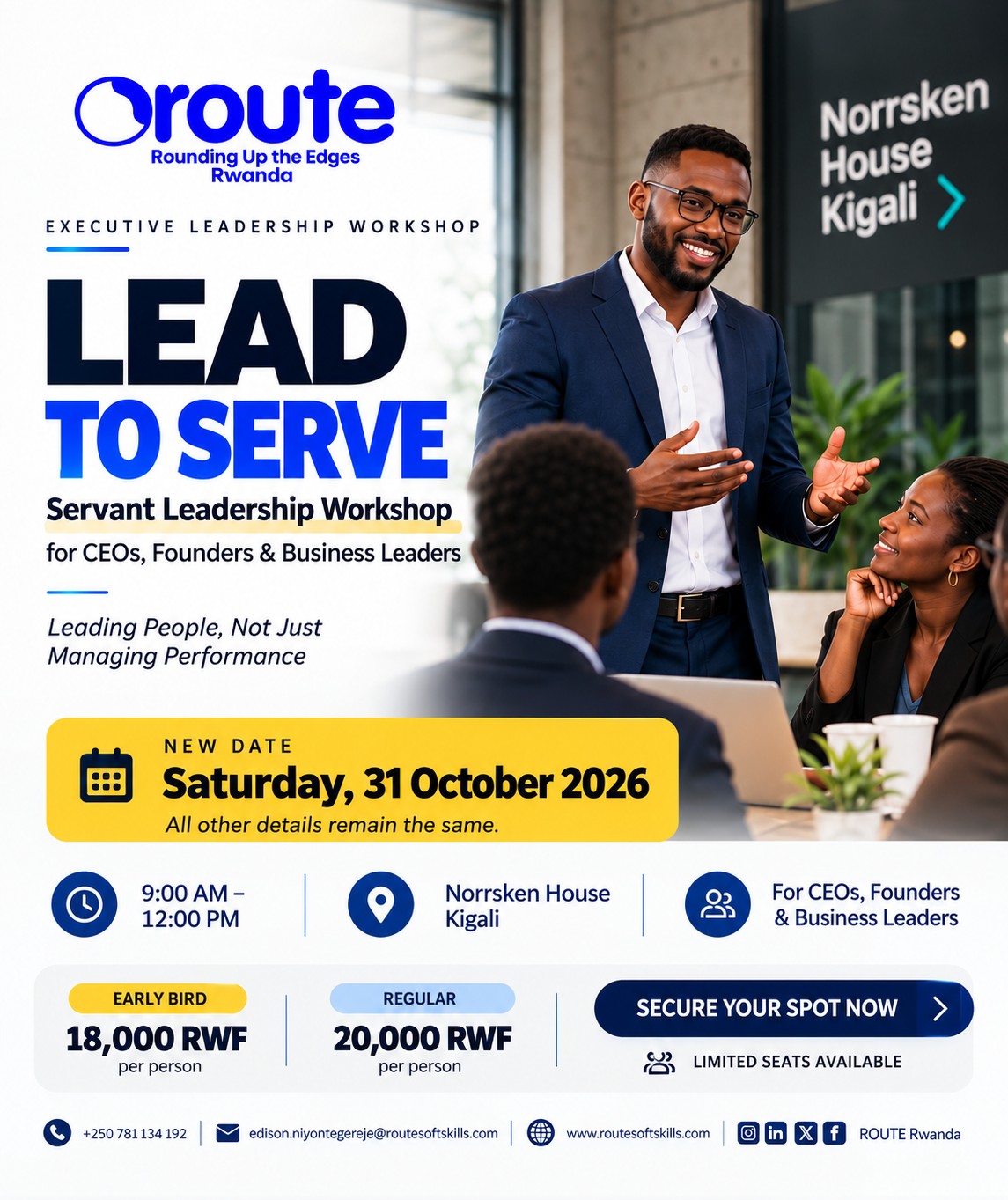 LEAD TO SERVE | Servant Leadership Workshop for CEOs & Founders