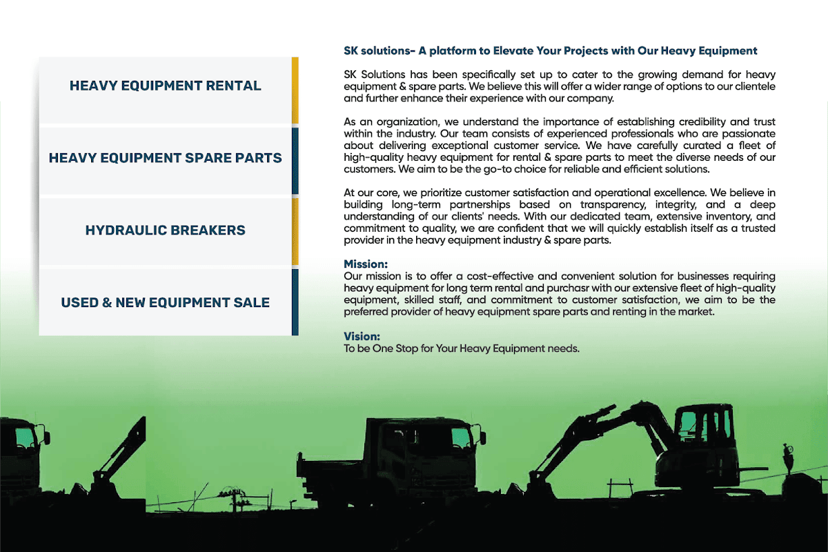 SK EQUIPMENT SOLUTIONS LTD